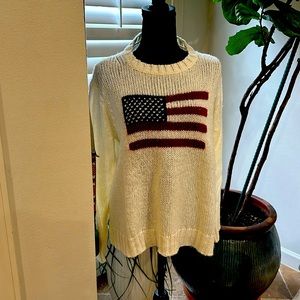 Wooden Ship sweater,x/s, patriot very cute wool mix sweater.Machine wash,gentle